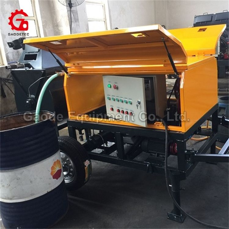 Gaodetec GF5 foam concrete mixer with pump removable foam block making machine with wheels